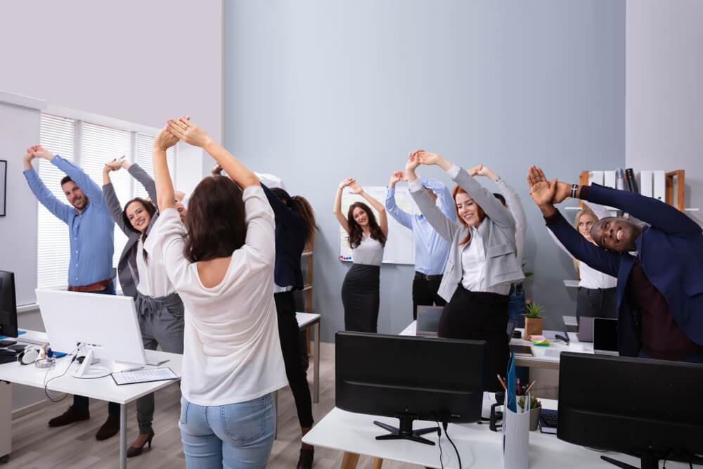 Postured leading office ergonomics session