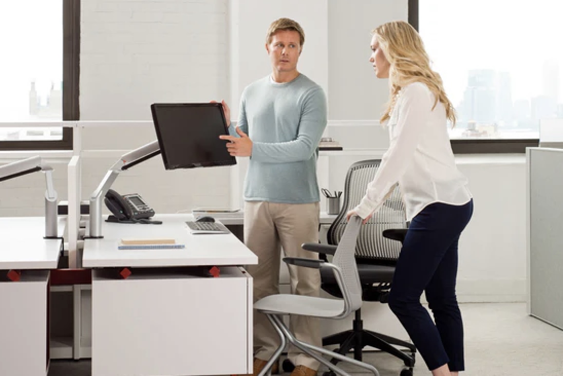 Conducting an ergonomic assessment in an office